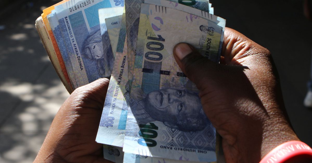 South African rand edges lower after strong week